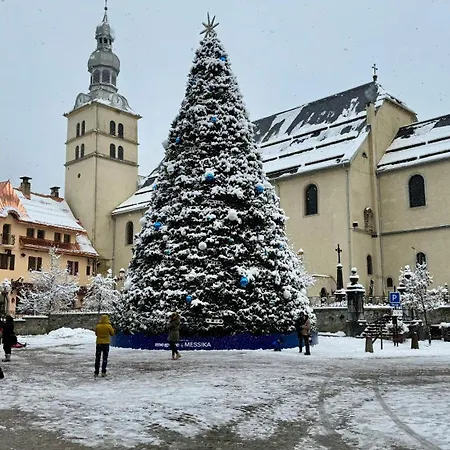 Luxury Penthouse With Mont Blanc Views In Ferienhaus Megève