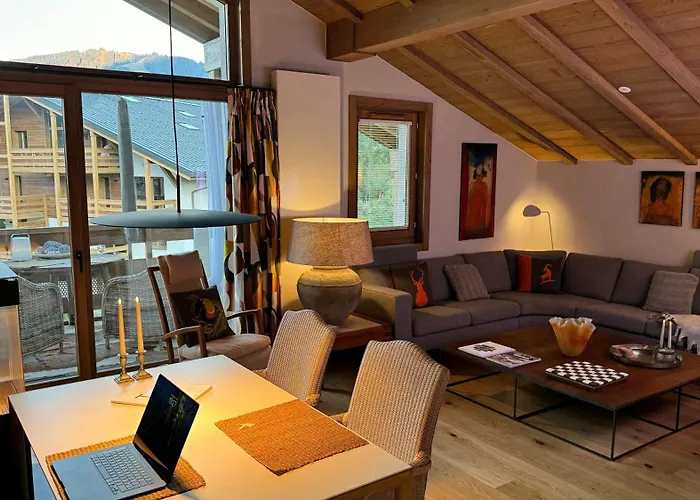 Luxury Penthouse With Mont Blanc Views In بيت للعطل